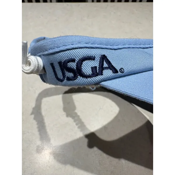 2014 US Womens Open Pinehurst No 2 Golf Visor Light Blue Bungee‎ Cord - Image 3