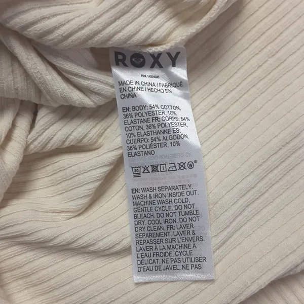 Roxy Women's Feelin Cozy Shirt in Parchment size M NWT $40 - Image 9