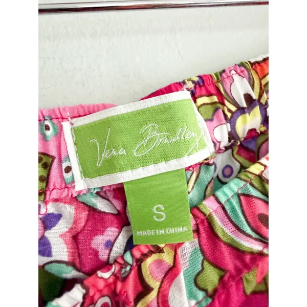 Vera Bradley | 2-Piece Cotton Pajama Set Pink Paisley Button Up | Sz S - Image 10