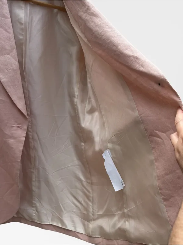 ZARA Linen Relaxed Blazer - Image 8