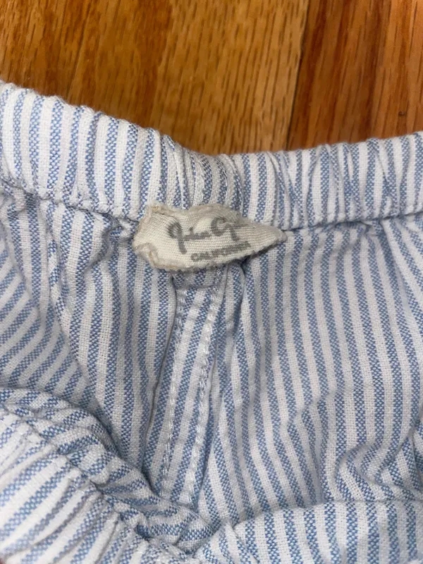 John Galt white and blue striped pants  - Image 2