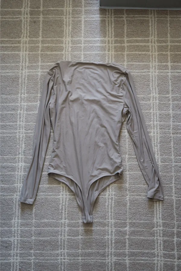 Abercrombie Soft Matte Seamless Bodysuit Long Sleeve Square Neck - Image 2