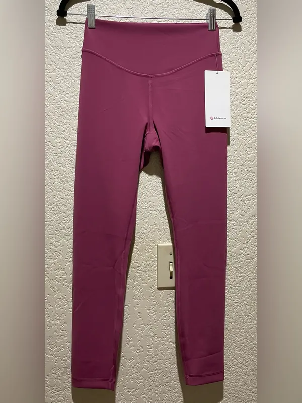 Lululemon NWT Wunder Under SmoothCover High Rise Tights 25” Washed Mauve size 6 - Image 4