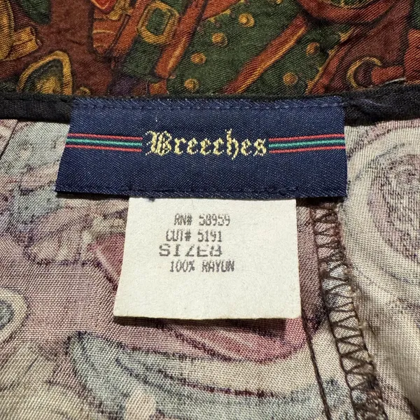 Breeches Pants Vintage Equestrian High Rise Retro Boho Western Rustic Brown 8 - Image 2