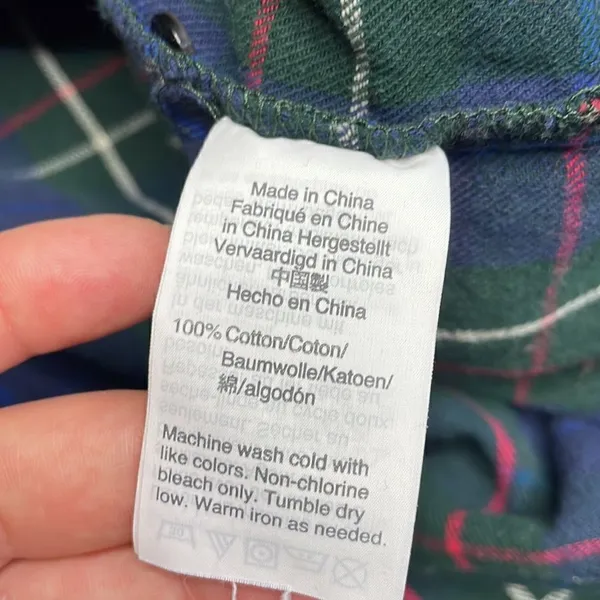 Madewell Flannel Oversized Ex-Boyfriend Shirt in Dark Plaid small - Image 6