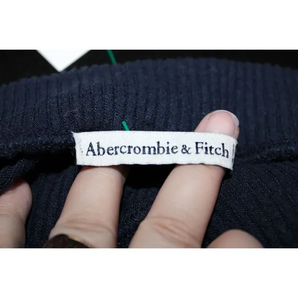 Womens Abercrombie & Fitch Blue Ribbed Stretchy Loungewear Shorts Size Medium M - Image 3