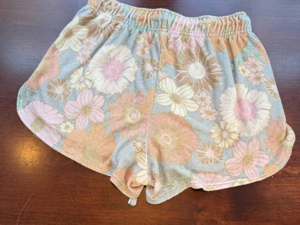WILD FABLE Floral Terry Cloth Pull On Shorts Drawstring Size Medium (small) - Image 6