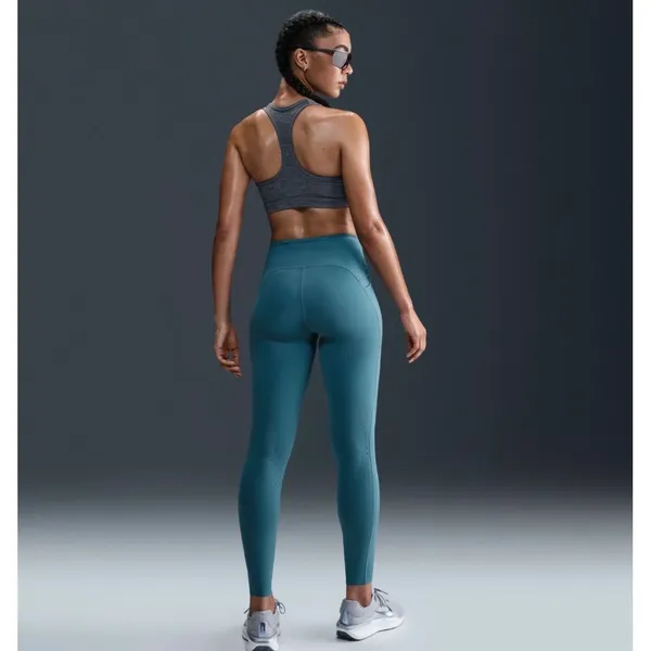Nike Women's Swift 7/8‎ Dri-FIT Running Leggings Womens XL Teal - Image 3