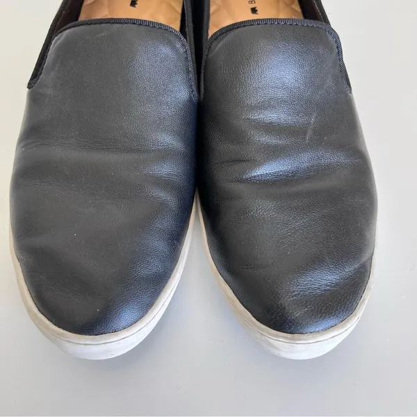 Birdies‎ The Swift Black Leather Slip On Sneakers - Image 3