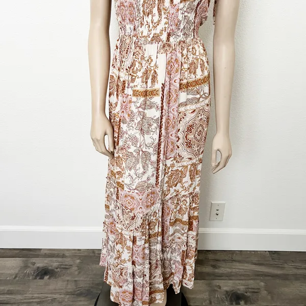 [Vici Collection] Call Away Floral Maxi Dress Smocked Bodice NWOT Tiered Size XL - Image 7