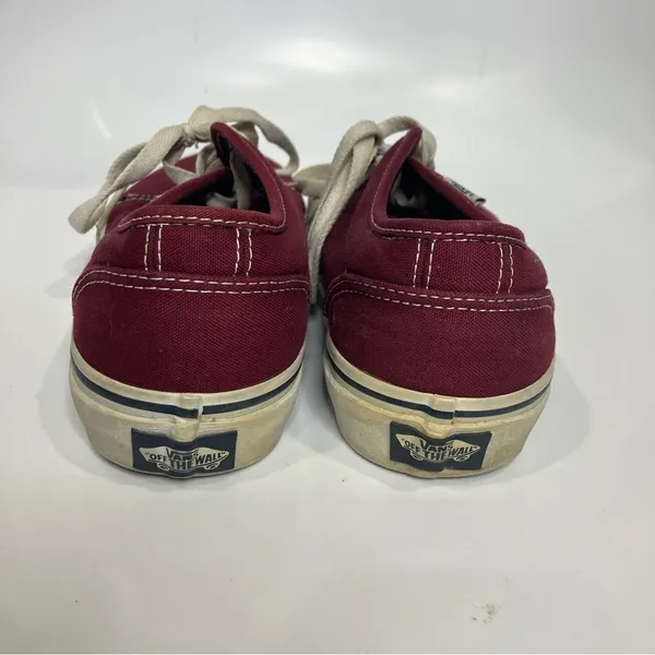 Vans maroon lace up sneakers unisex sizing men’s size‎ 7 women’s size 8.5 casual - Image 5