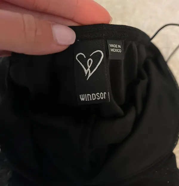 Windsor Black Sparkly Bodysuit - Image 4