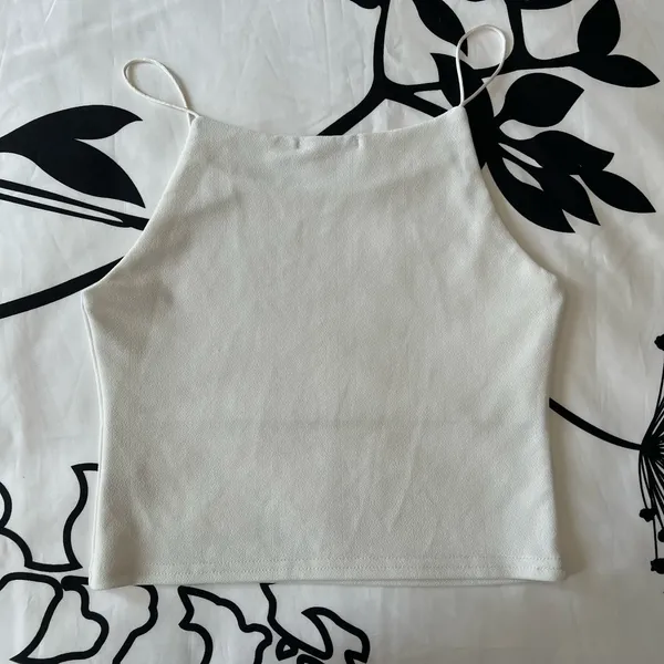 Candy Crush White Cropped Camisole - Image 2
