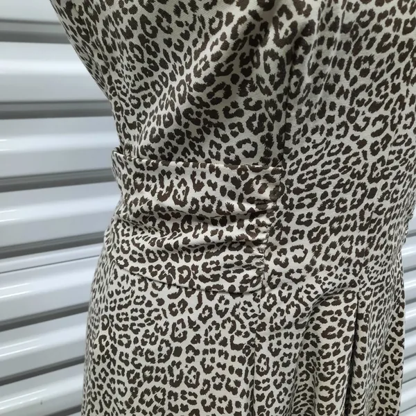 Banana Republic Womens Dress Size 8 Leopard Print Career Going Out Minimalist - Image 6