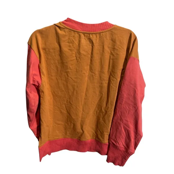 Target‎ Black Love Everyday XS Cardigan Colorblock Orange/Pink Ribbed - Image 4