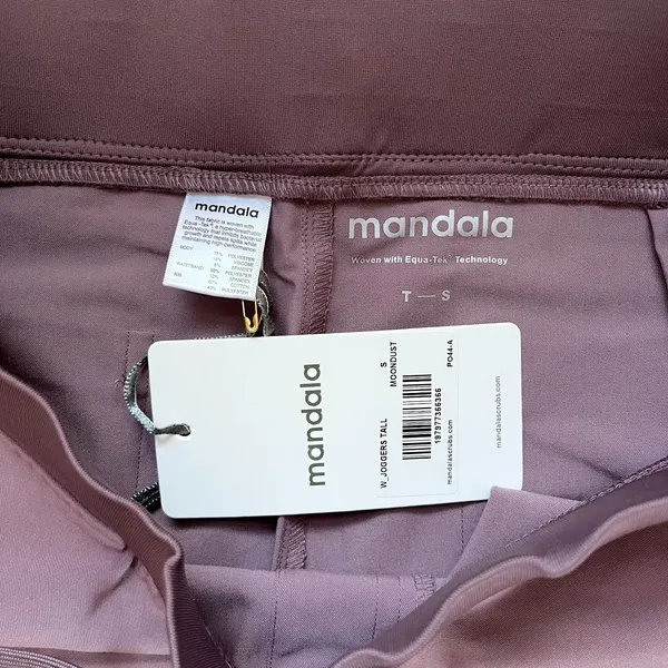NWT Mandala 9 Pocket Joggers Moondust Purple Tall Size S - Image 6