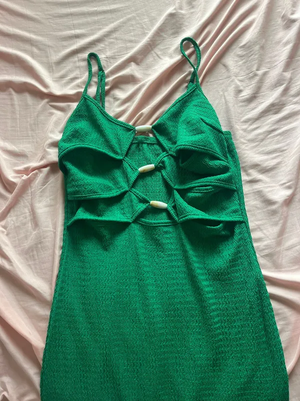 SHEIN Green summer vacation Dress - Image 2