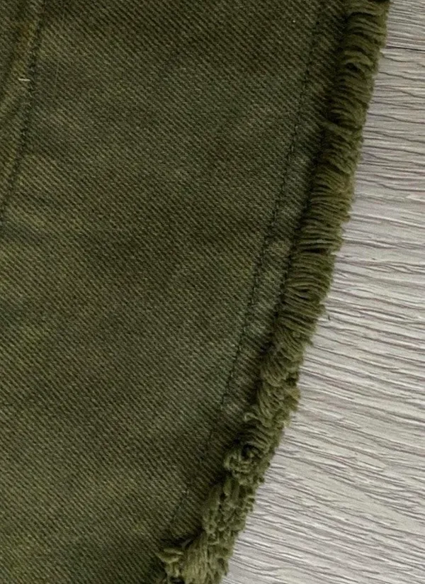 Free People When Hearts Align Green Denim Mini Dress - Image 4