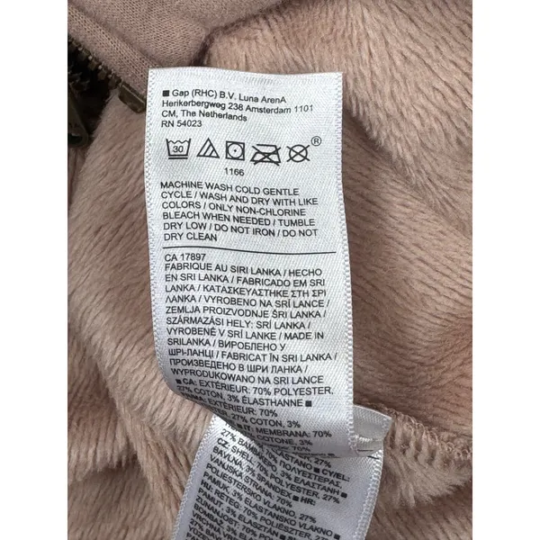Athleta Cozy Karma Side Zip Funnel Neck Sweatshirt Women L Dogwood Mauve - Image 7