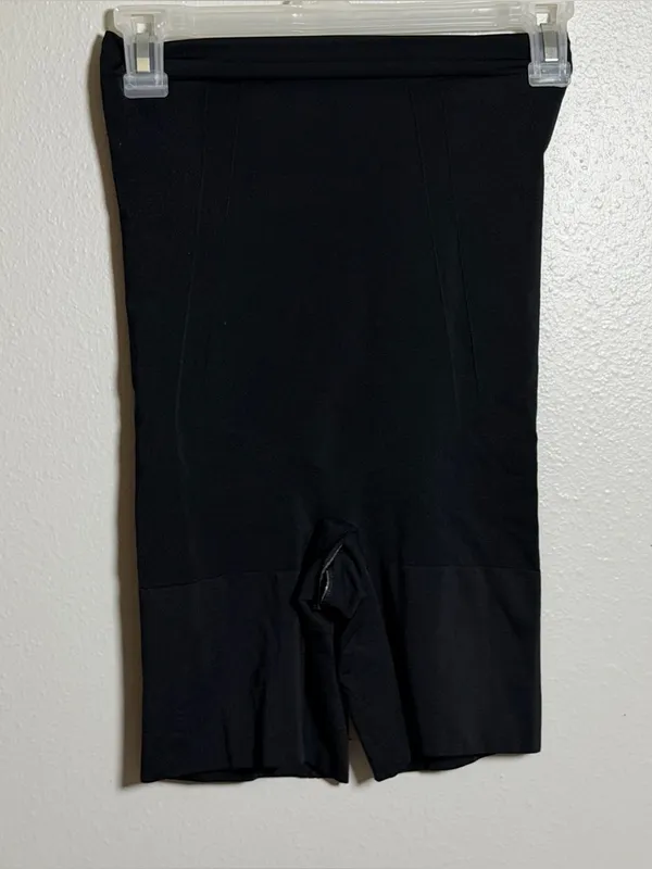 Spanx Women Black High-Waist Shapewear Compression Sculpting Seamless Shorts M‎ - Image 2
