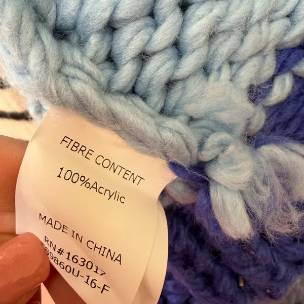 Princess Polly chunky Light Blue and Dark Blue‎ Cardigan size xs/s - Image 6