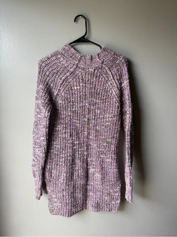 Ruff Hewn Purple Multicolor Chunky Knit Sweater Size Large - Image 6