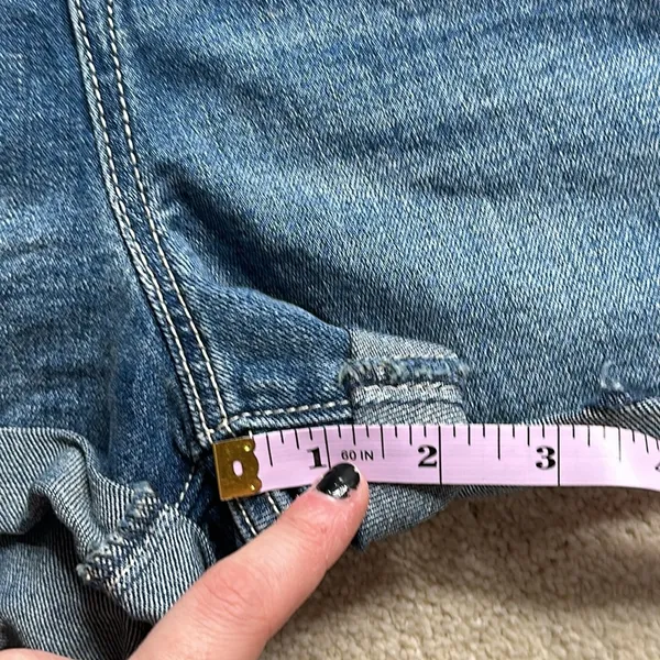 Old Navy: Blue Cuffed Overall Shorts - Image 6