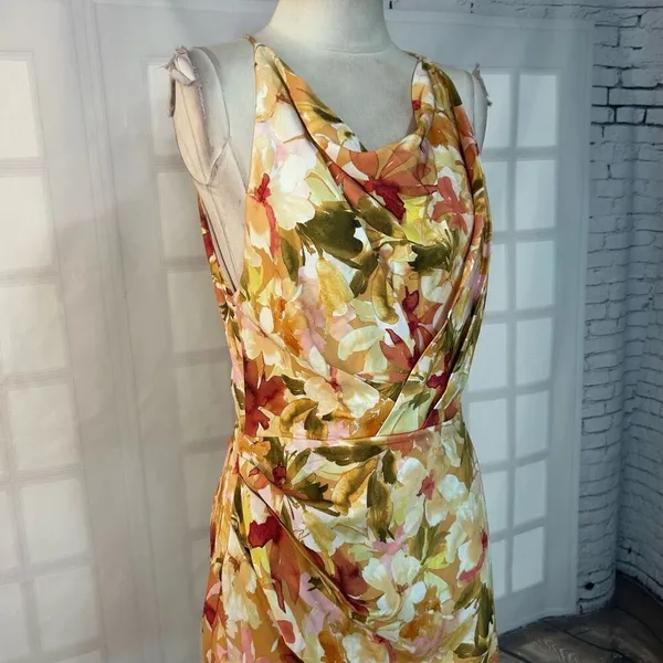 Significant Other Chiara Dress - Watercolor Floral Open Back Dress Size 8 - Image 6