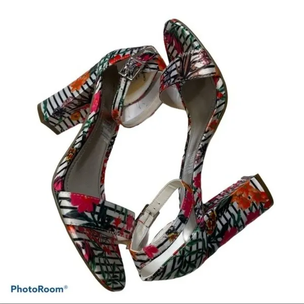 Worthington Heels Floral Striped Beckwith Size 6 - Image 7