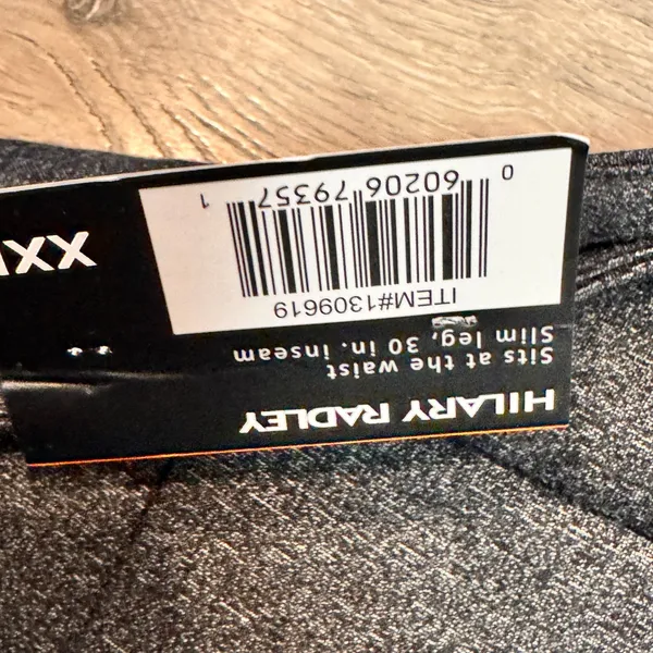 NWT HILARY RADLEY Womens Dark Gray Stretch Ponte Knit Slim‎ Leg Pants Size XXL - Image 6