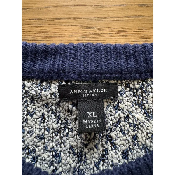 Ann Taylor Women‎ Size XL Cardigan Sweater Knit Cotton Blend Long Sleeve Office - Image 3