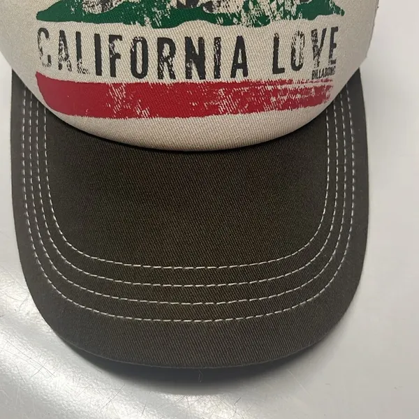 Billabong California Love Adjustable Trucker Hat Nature Bear Outdoor Unisex - Image 5