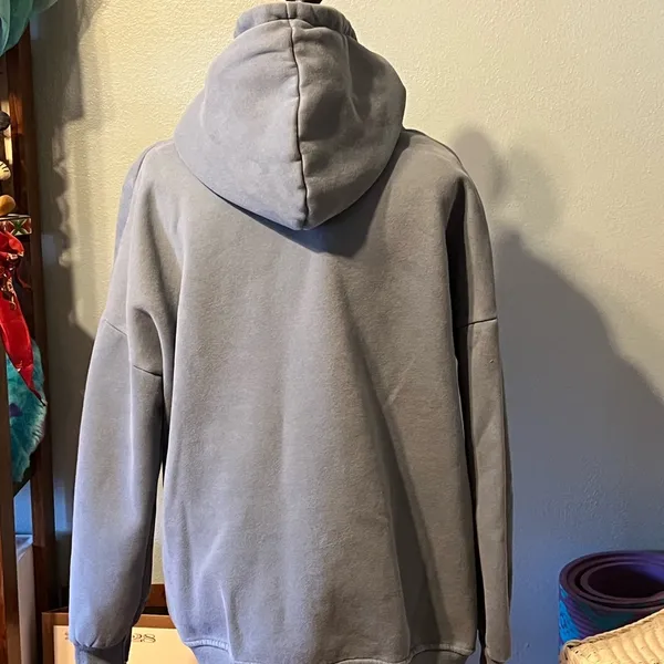 Blue Hoodie Sweater Size M - Image 2