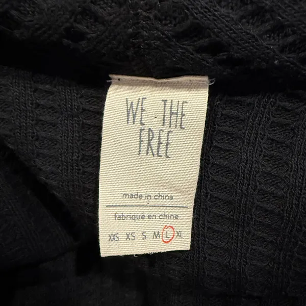 Free People We the Free Black Top Size L - Image 5