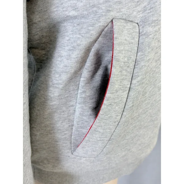Boden Gray Sherpa Borg Fleece Lined Full Zip Hoodie Sweatshirt US 4 - Image 9