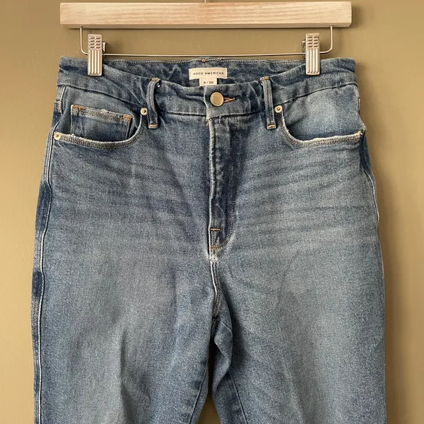 Good American Good Curve Straight Jeans Indigo 337 8/29 - Image 3