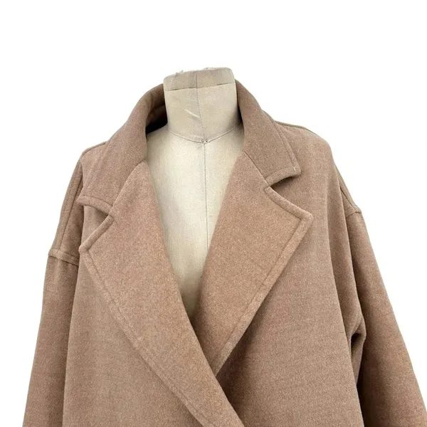 Free People Hannah Super Soft Slouchy Blazer Tan Size Large‎ - Image 4