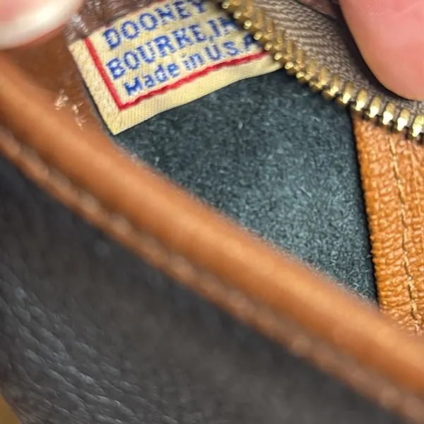 Vtg Dooney and Bourke Large Hobo‎ Black Leather Bag shoulder Purse - Image 16