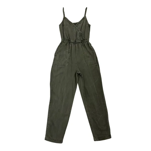 Abercrombie & Fitch One Piece Jumpsuit Army Green Romper Size Women's XS - Image 3
