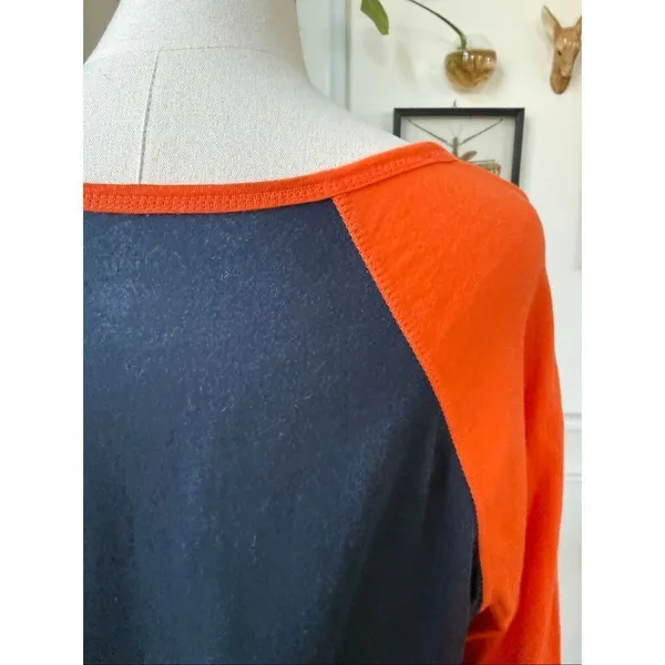 MLB Detroit Tigers Raglan Sleeve Baseball Style Scoop Neck T-shirt XL - Image 3