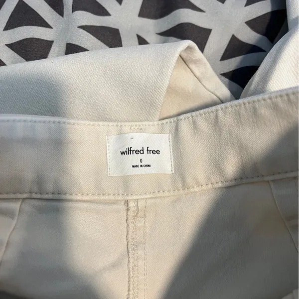 Aritzia Wilfred Free Brennan Pant Light Birch Stretch High Rise Carpenter‎ - Image 8