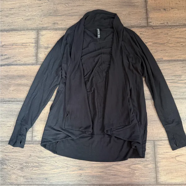 Athleta Black Open-Front Cardigan - Image 2
