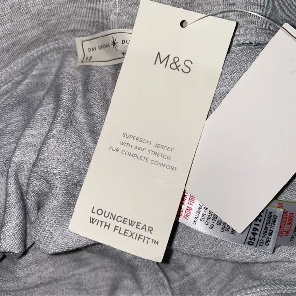 NWT M&S Day Dreams Duvet‎ Days Leopard Joggers Women's Size 8 Lounge Pants - Image 5