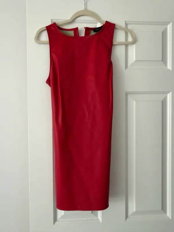 Red leather dress - Image 4