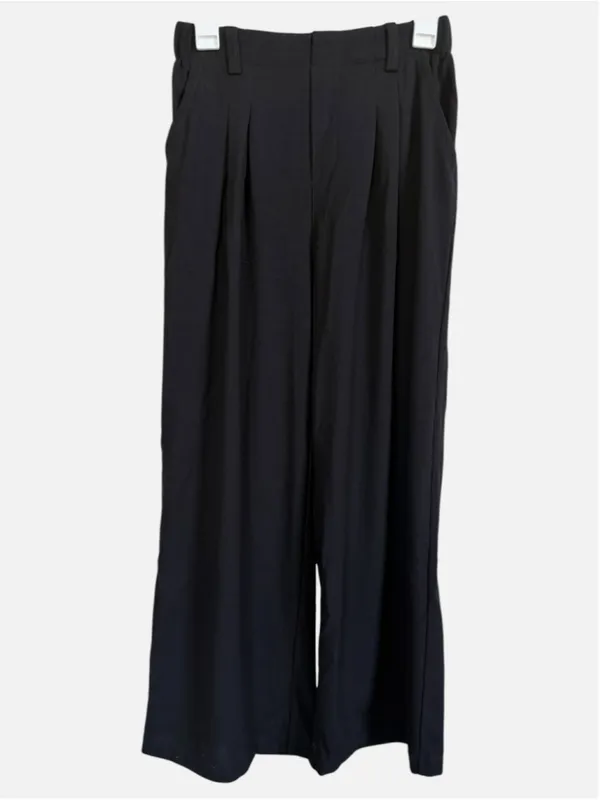Size S (Petite) Halara High Waisted Plicated Side Pocket Wide Leg Waffle Pants - Image 3