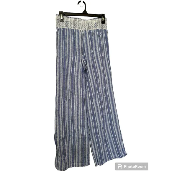 Indigo Rein linen blend pull on Pants size M‎ - Image 2