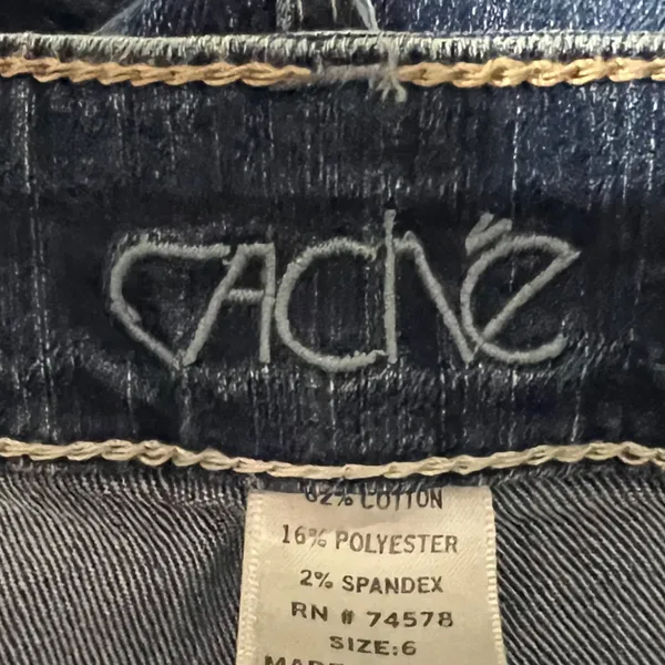 Cache Dark Blue Flare Jeans - Image 7