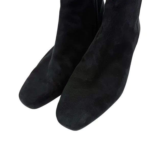 Aquatalia Ulyssa Black Suede‎ Hidden Wedge Ankle Boot Bootie Size 7 - Image 10
