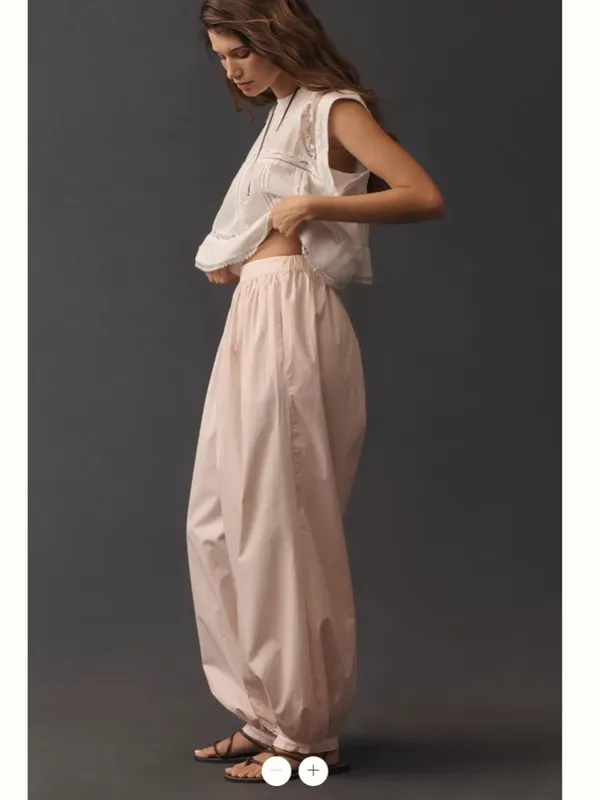 Anthropologie Maeve Poplin Harem Pants - Image 3