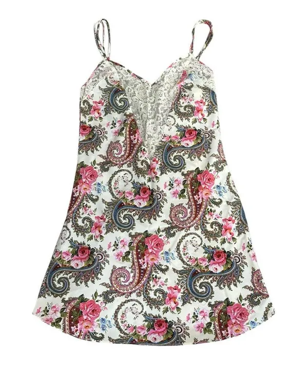 Victoria's Secret Gold Label Vintage Floral Paisley Slip Dress Size Small - Image 6